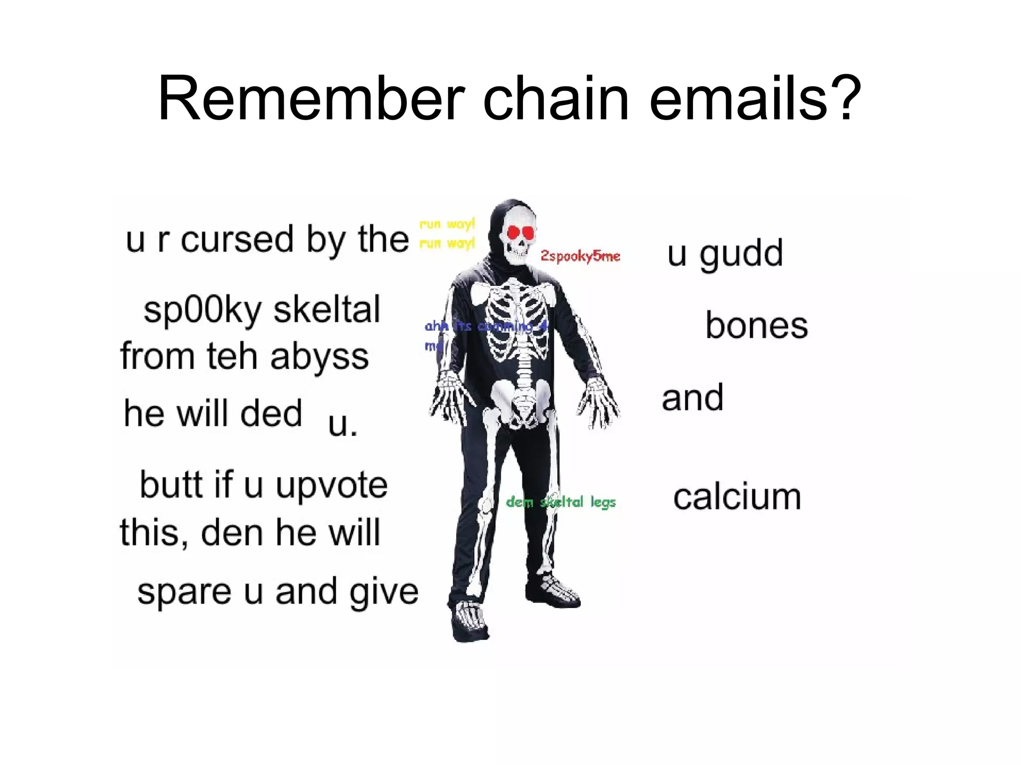 Remember chain emails?
 