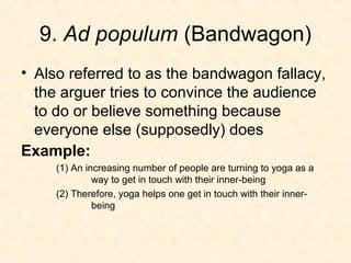 Logical Fallacies Powerpoint