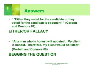 Logical fallacies ppt[1] | PDF