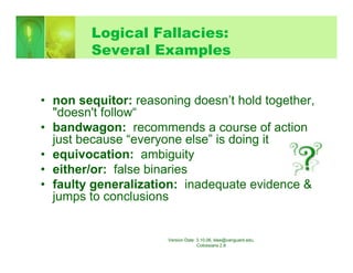 Logical fallacies ppt[1] | PDF