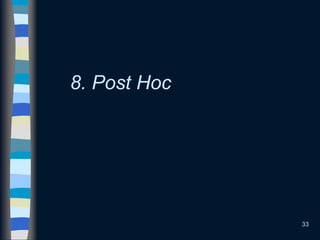 33
8. Post Hoc
 