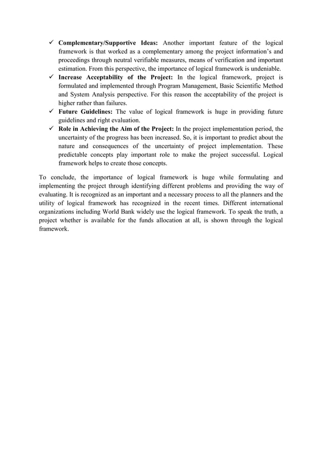 Logical framework | PDF