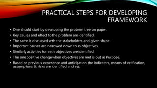 Logical framework for development projects | PPTX