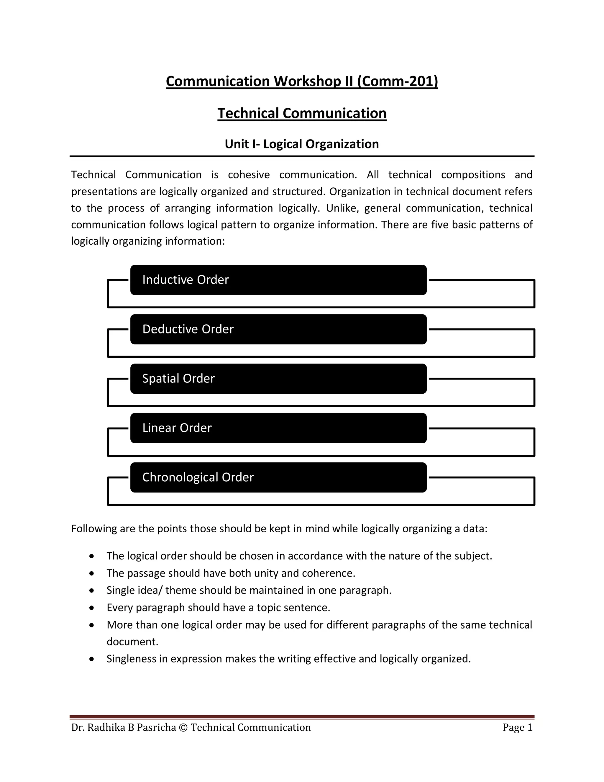 Logical organization handout | PDF