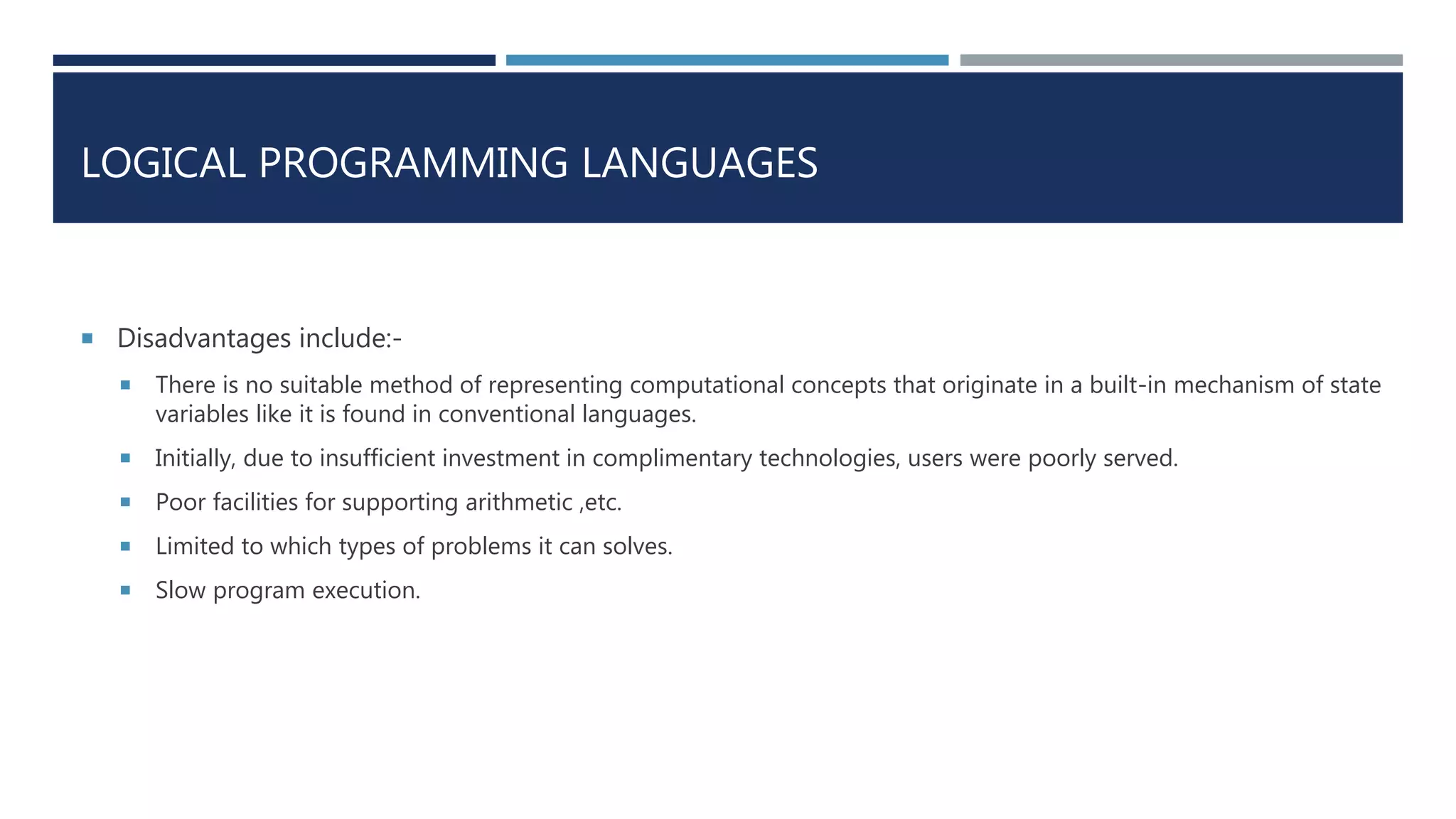 Logical programming languages and functional programming languages | PPT