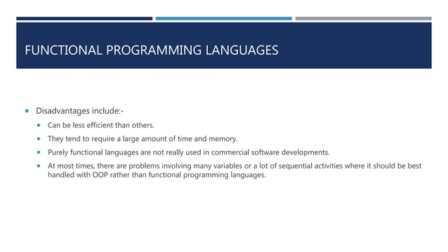 Logical programming languages and functional programming languages | PPT