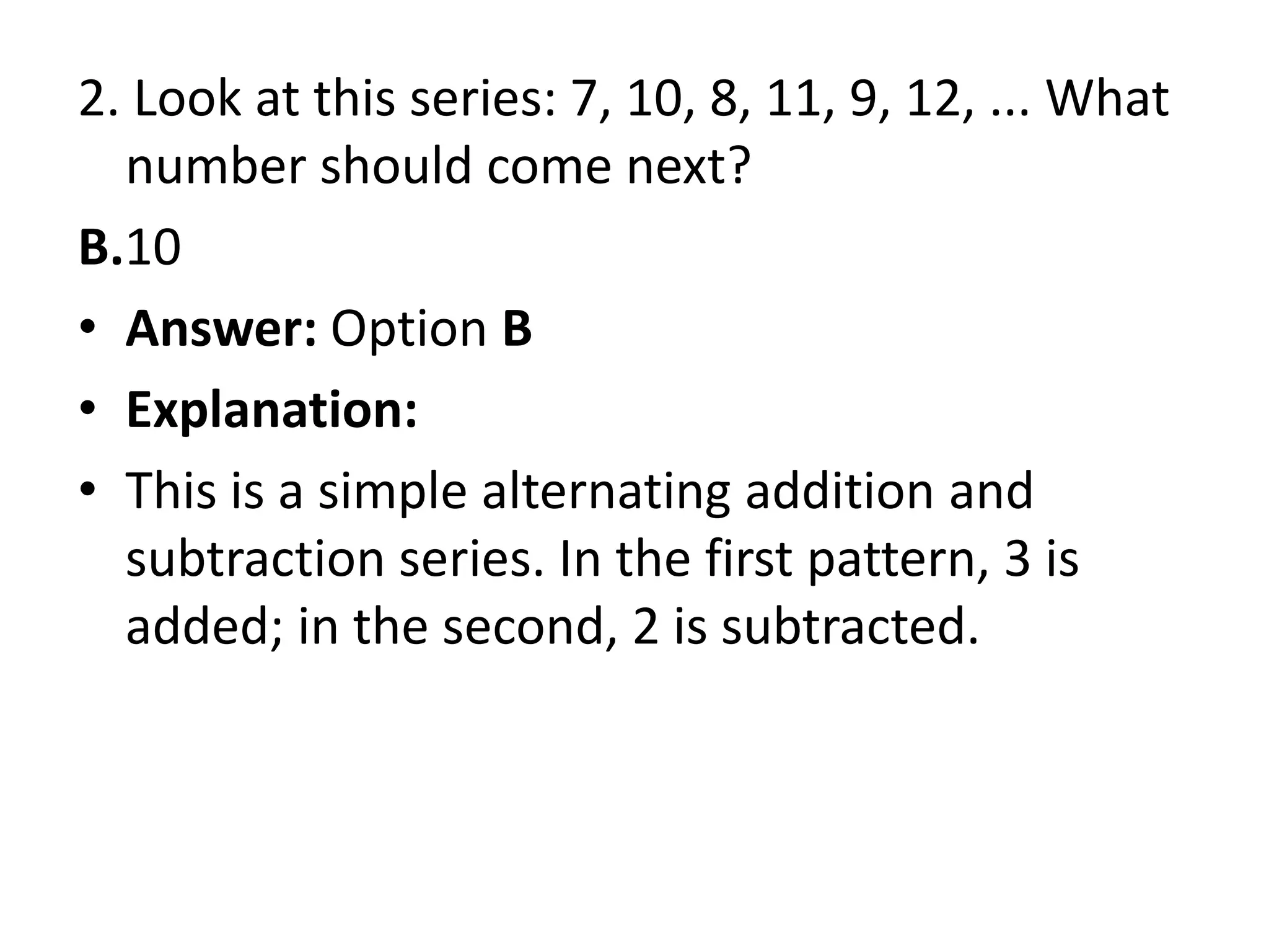 Logical reasoning number series | PPTX