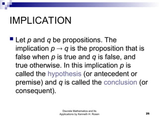Applications of Propositional Logic in Logical Structures | PPT