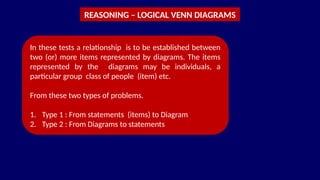 Comprehensive Guide to Logical Venn Diagrams in Reasoning Tests | PPTX