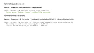 Logical volume manager xfs PPT Logical volume manager xfs PPT