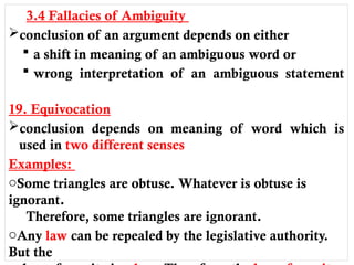 Comprehensive Guide to Informal Fallacies in Reasoning and ...