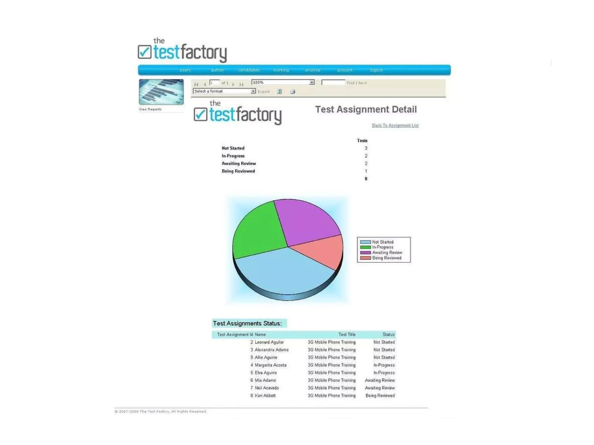 © The Test Factory™ 2008 