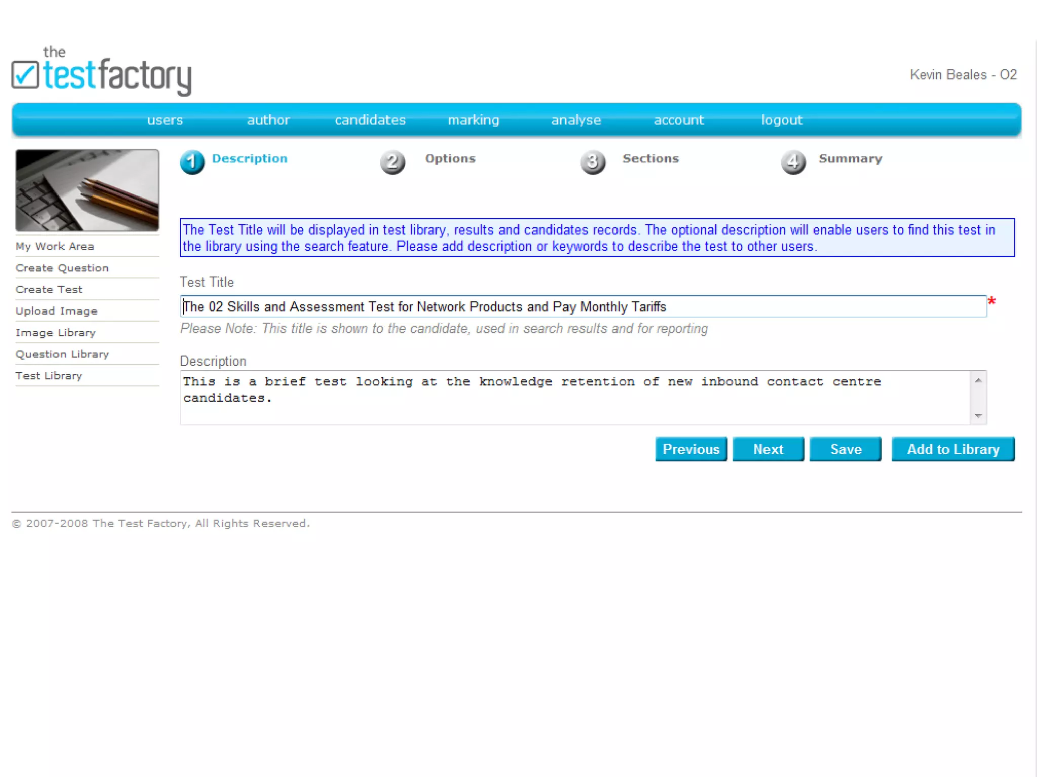 © The Test Factory™ 2008 