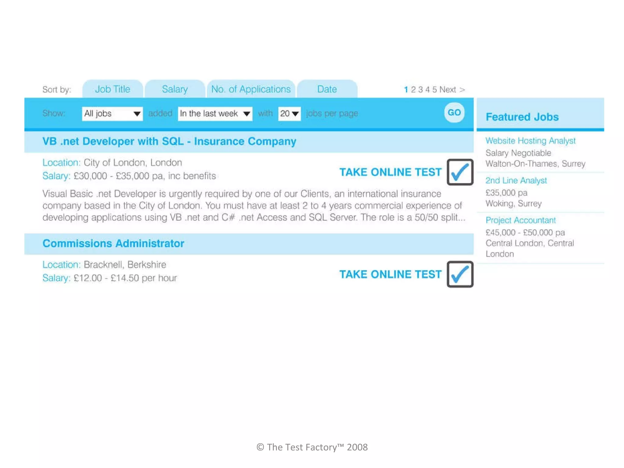 © The Test Factory™ 2008 