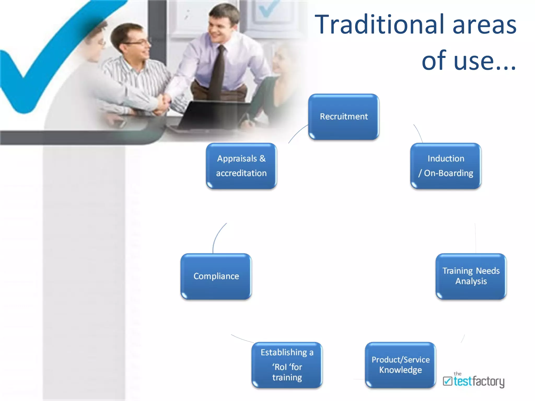 Traditional areas of use... 