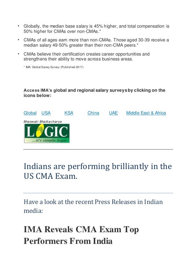 cma usa average salary in india cma usa average salary in india