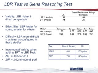 Logic based reasoning test paullin et al 2010 | PDF