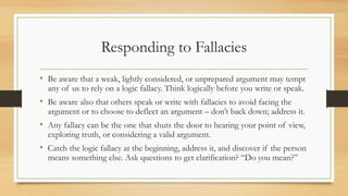 Logic Fallacies | PPTX