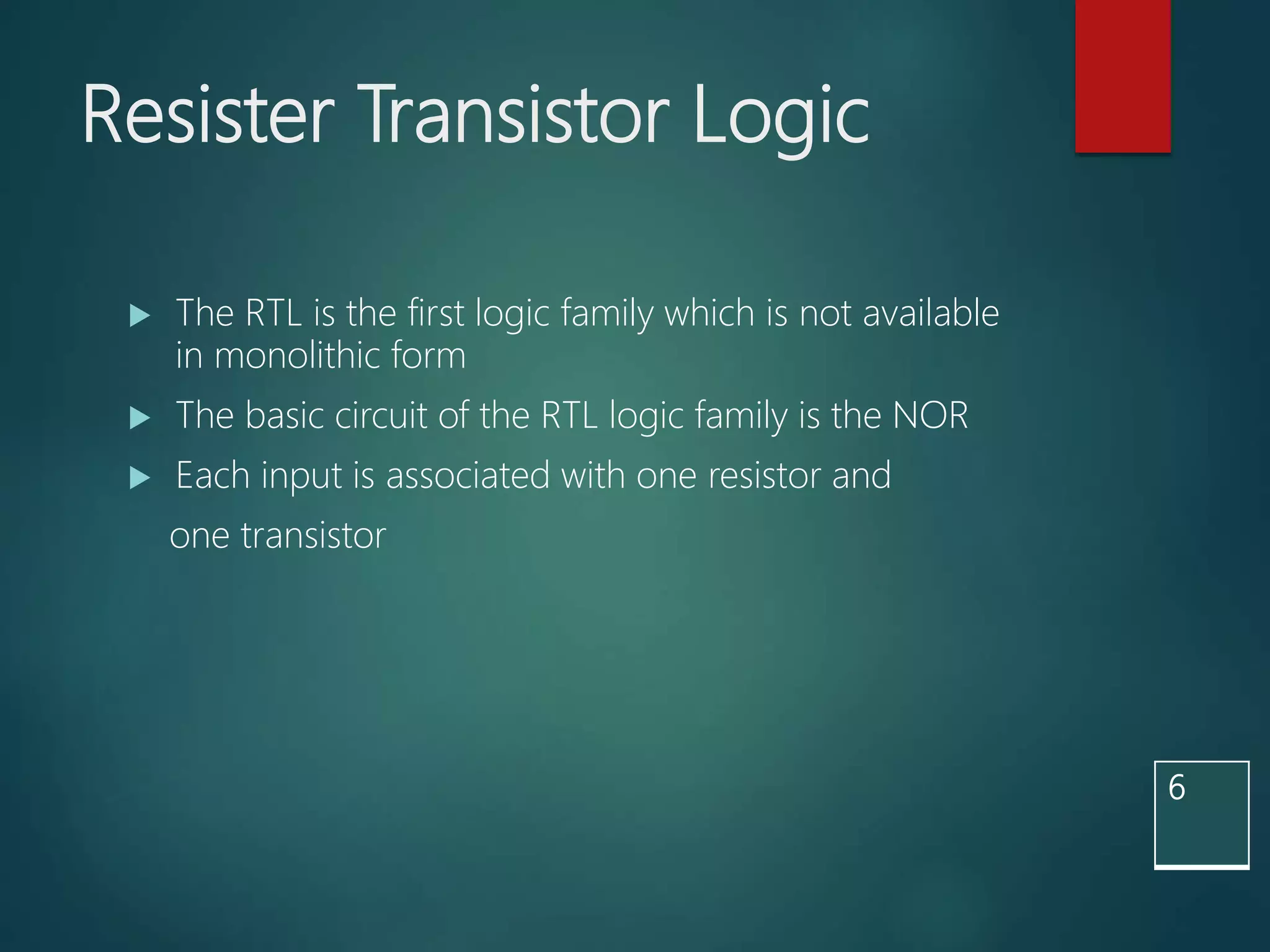 Logic families | PPTX