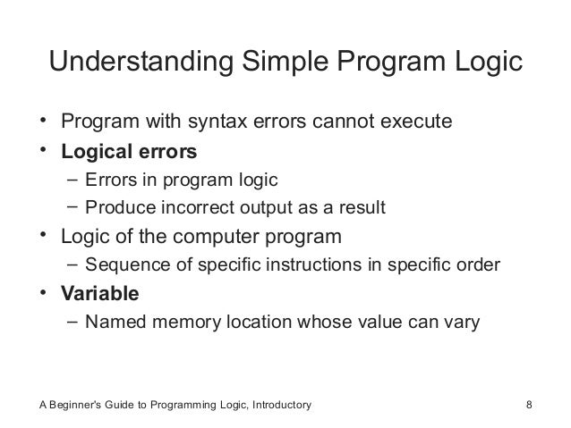 Logic Formulation 1