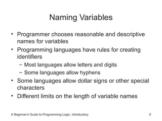 Single Letter Programming Language Names Logic Formulation 2 | PPT