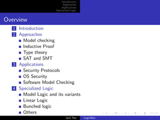 Logic for security | PDF