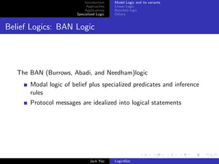 Logic for security | PDF