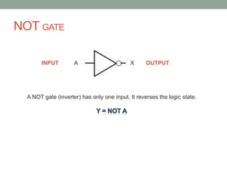 Not Gate Inversion Logic gate | PPTX