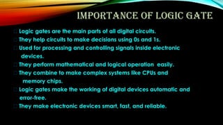 Comprehensive Overview of Logic Gates in Digital Circuits and Their ...