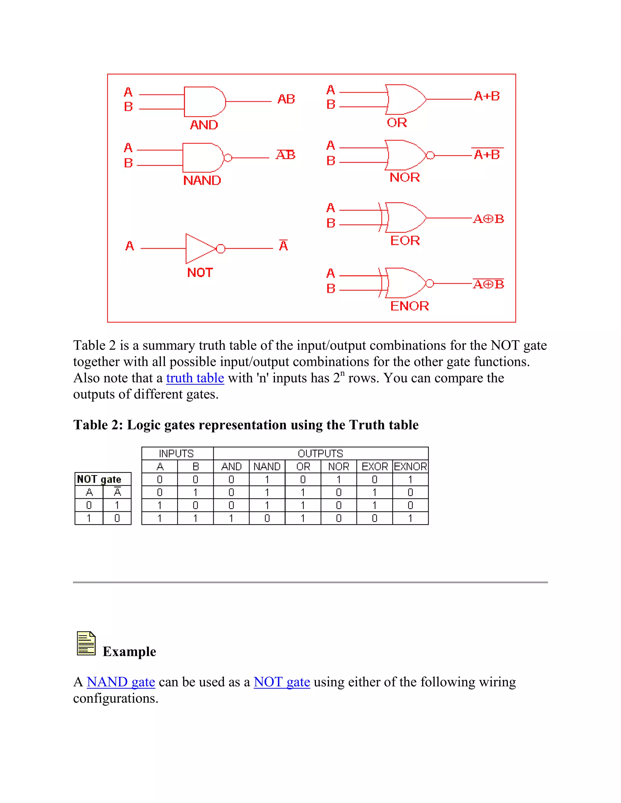 Logic gates | DOCX