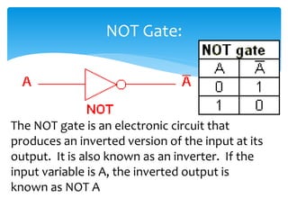 Logic gates | PPTX