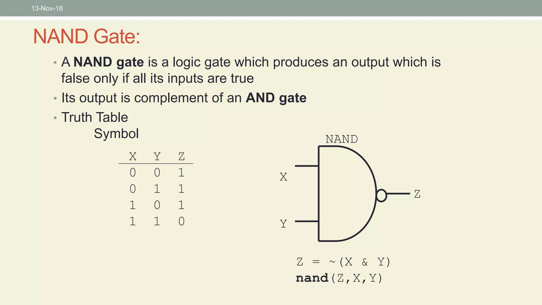 Logic gates | PPT image.