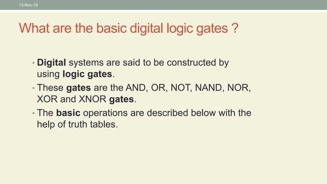 Logic gates | PPT