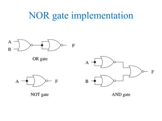 NOR gate implementation
 