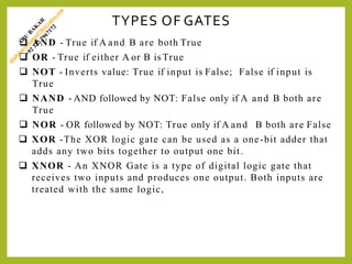 Logic gates | PPTX