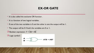 LOGIC GATES Identification and application | PPTX
