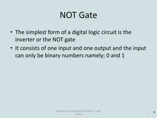 Basic Logic Gates -Digital system Design | PDF
