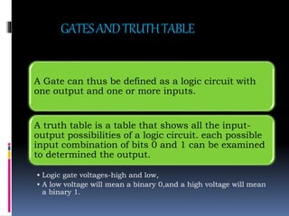 DCF- Logic gates and circuit | PPTX