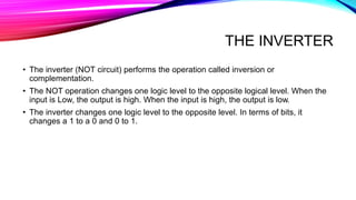 Logic gates | PPTX