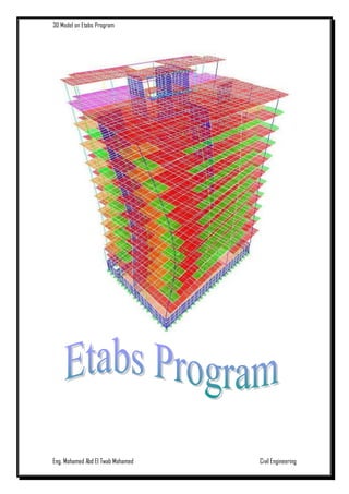 Logiciel etabs 3_d model analysis and design on etabs program.. | PDF