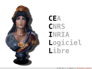 CEA
CNRS
INRIA
Logiciel
Libre

  CC-BY-SA // F Lamiot // Wikimedia Commons
 