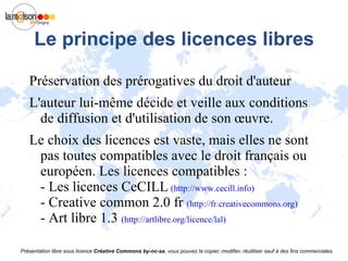 La Fraternité C’est l’esprit de coopération et de collaboration qui est encouragé par le monde du libre et des communautés qui “supportent” les logiciels libres. 