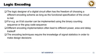 Logic Level Techniques for Power Reduction | PDF