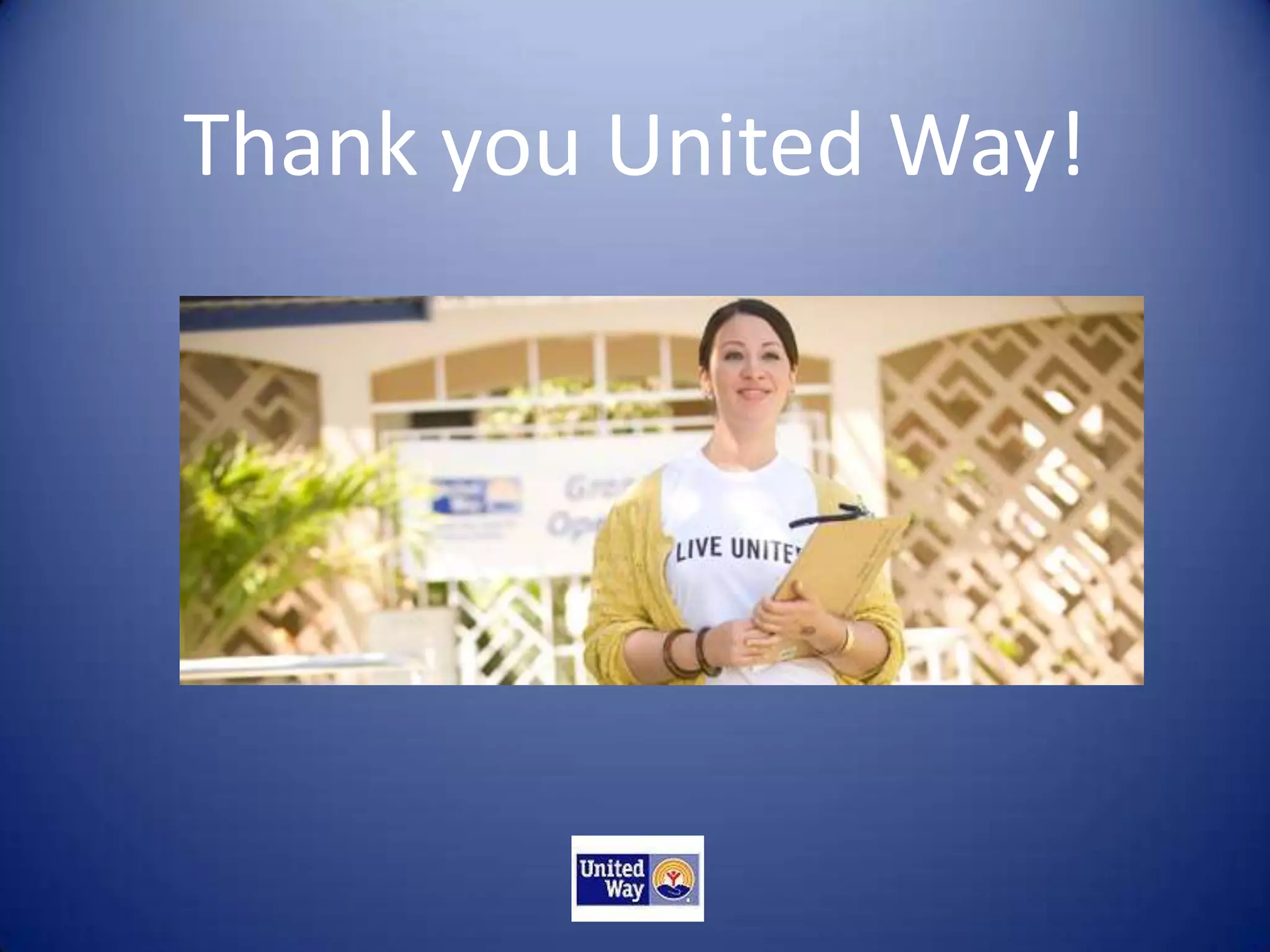 Thank you United Way!
