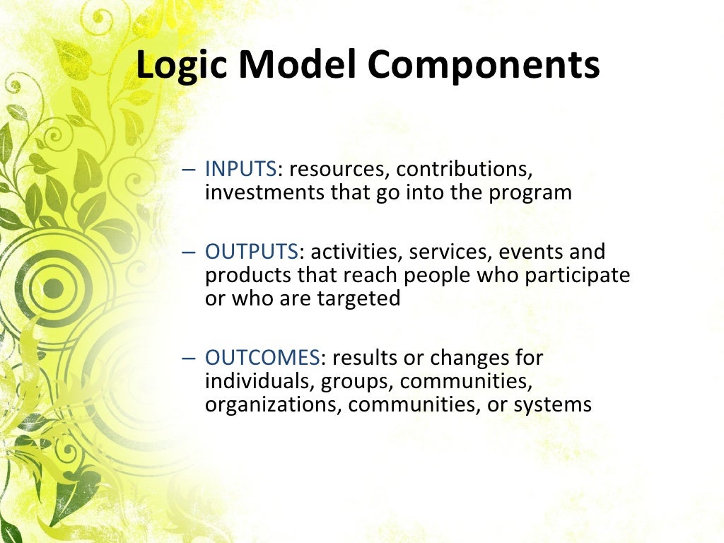 Logic Models For Grant Writing