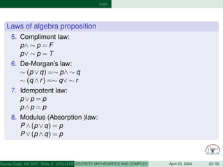 ∧ Math logic noes.pdf Logicis the mathematical concept used to used to draw a ...