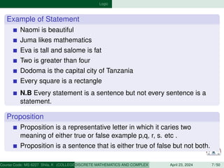 logic noes.pdf Logicis the mathematical concept used to used to draw a ...