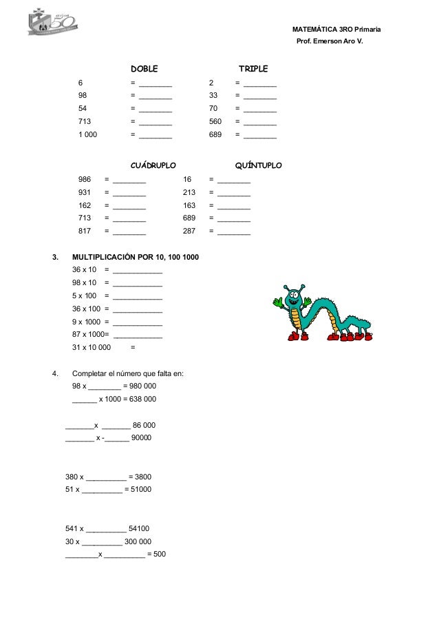 Logico matematica tercer grado segunda parte