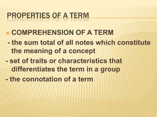 The denotation of a term