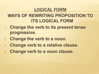 Logical diagramA PROPOSITIONPREDICATESUBJECT